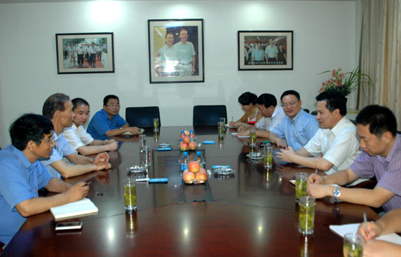 常州市质监局局长王坚刚一行来cq9电子官网入口调研