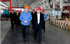 山东省东平县党政代表团来cq9电子官网入口电缆旅行考察