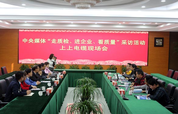 “走质检、进企业、看质量”中央媒体走进cq9电子官网入口电缆