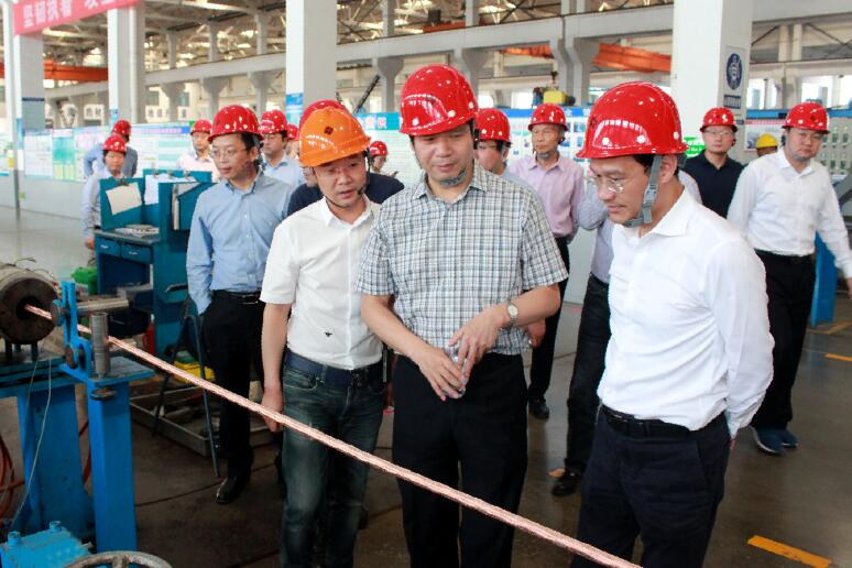 南京航空航天大学党委书记郑永安一行来cq9电子官网入口电缆旅行