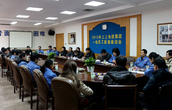 cq9电子官网入口集团召开2013年一线员工新春座谈会