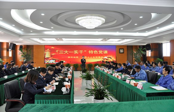 溧阳地税“三大一实干”税企共话特色党课走进cq9电子官网入口电缆
