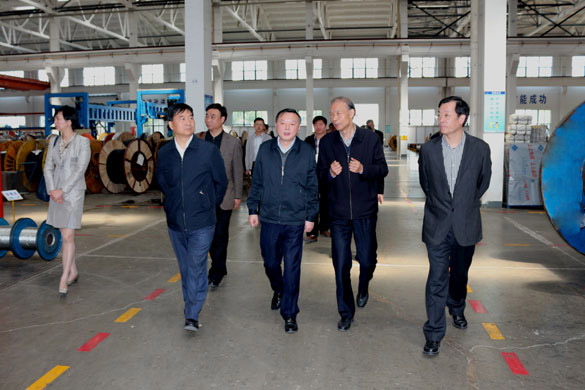 4月23日，，，，，常州市科教城党工委书记徐绚烂一行来cq9电子官网入口电缆旅行