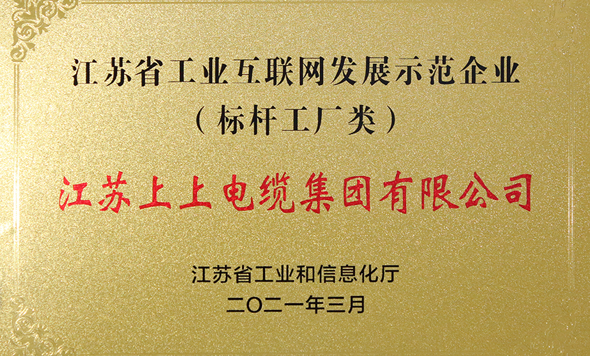 cq9电子官网入口电缆获评“江苏省工业互联网生长树模企业”